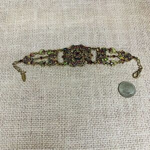 VCLM Gold Victorian Look Crystal Bracelet‎